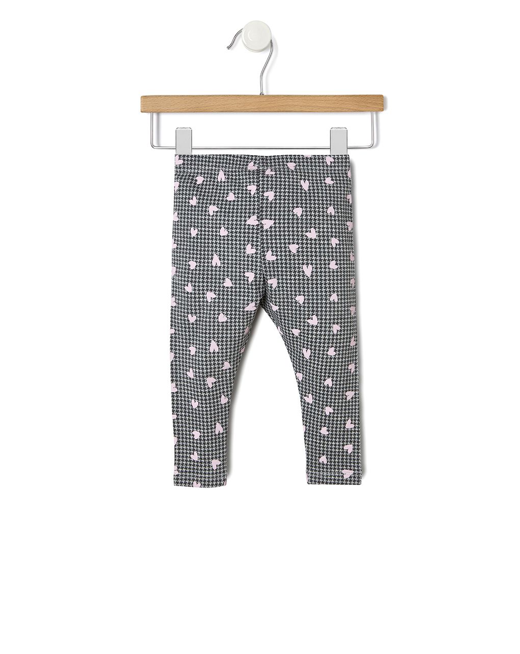 βρεφικό κολάν pied de poule με καρδούλες για κορίτσι - Prénatal