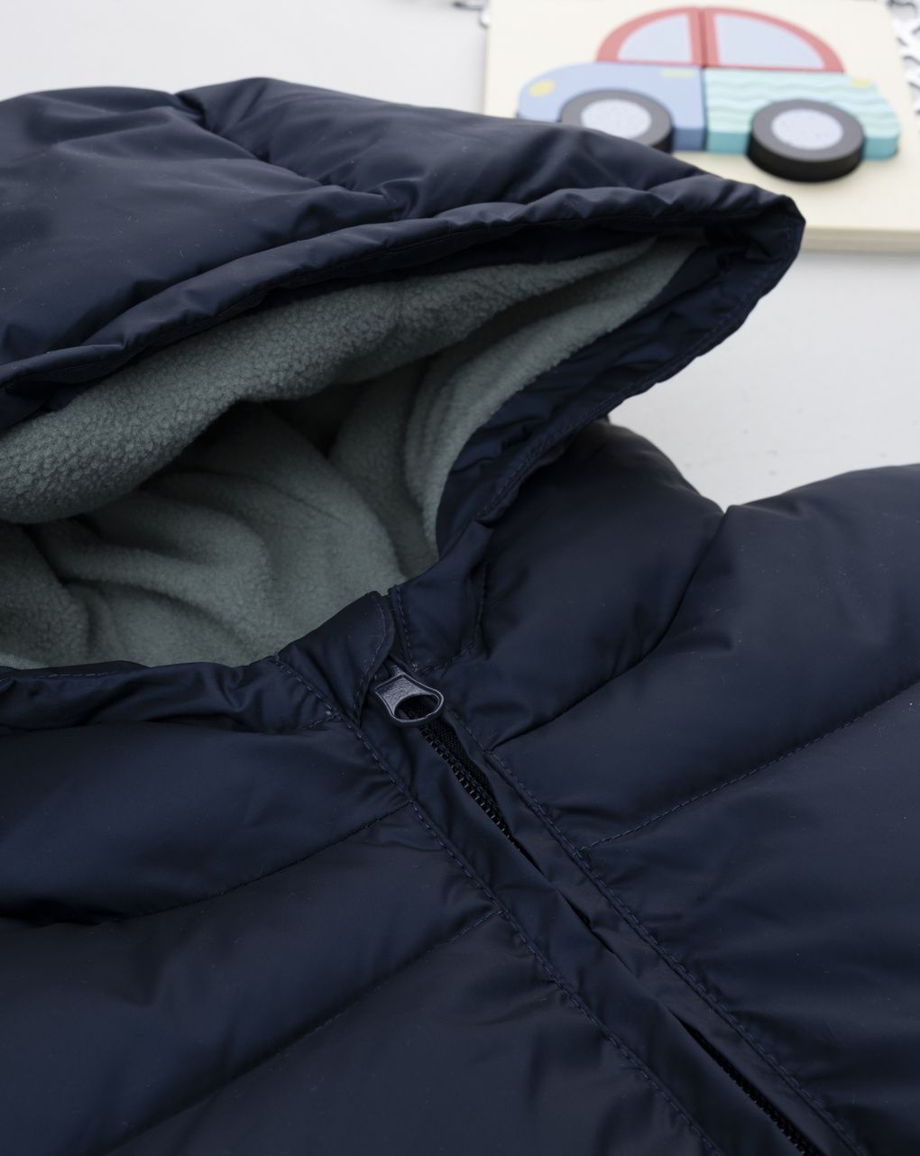 παιδικό μπουφάν puffer μπλε για αγόρι - Prénatal