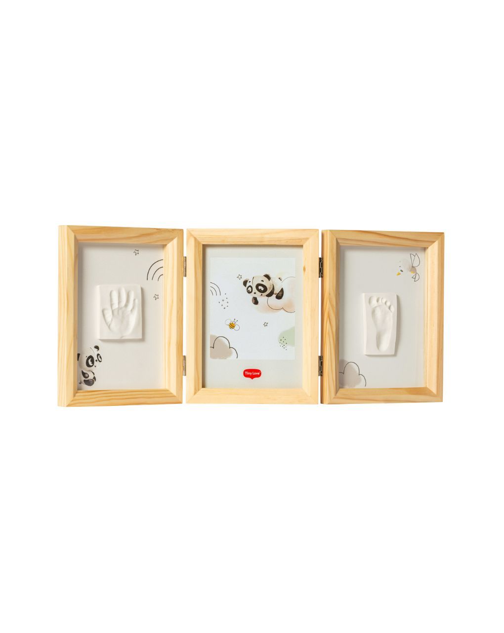 Tiny love διπλή ξύλινη κορνίζα tiny creations