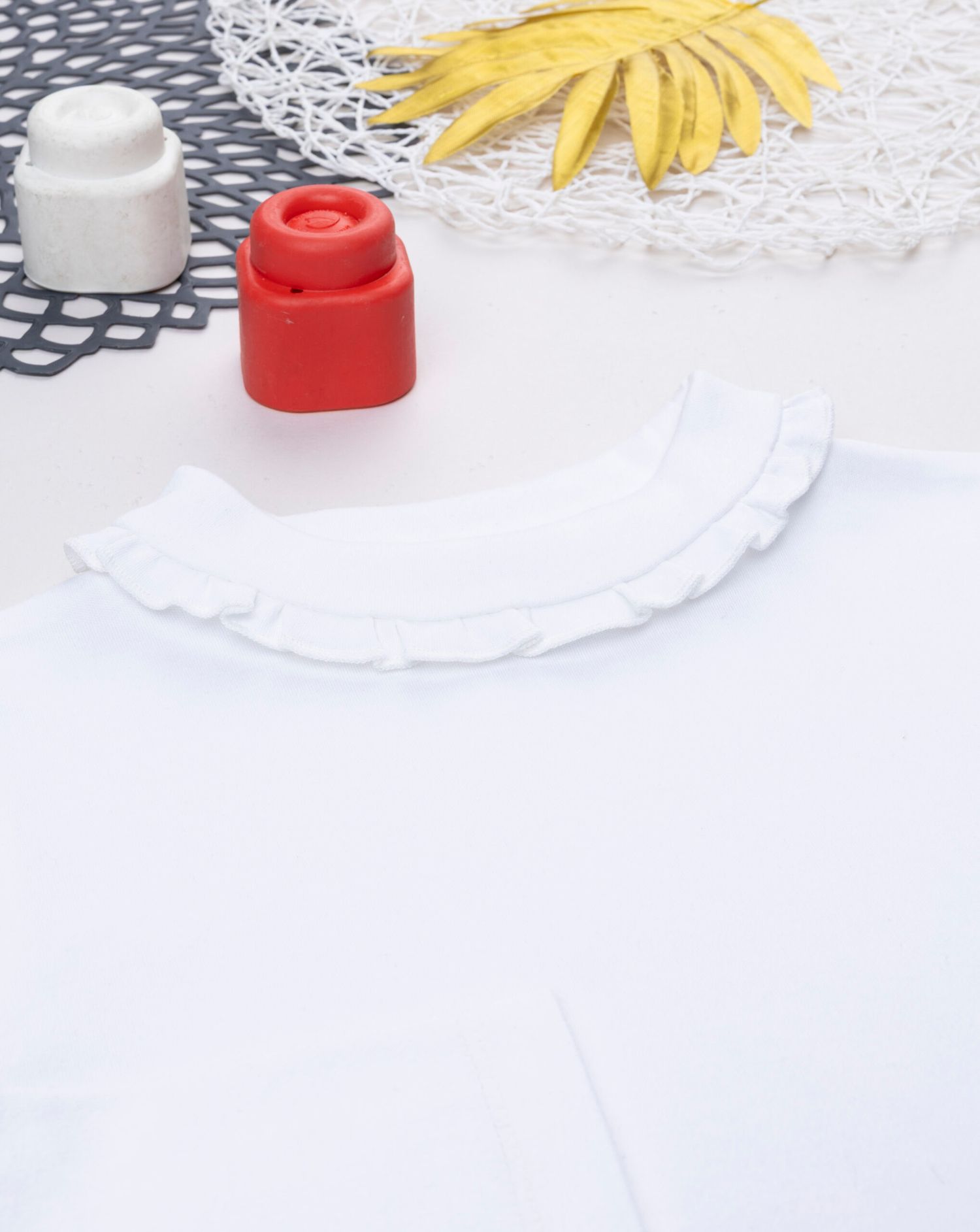 παιδική μπλούζα λευκή με ζιβάγκο για κορίτσι - Prénatal