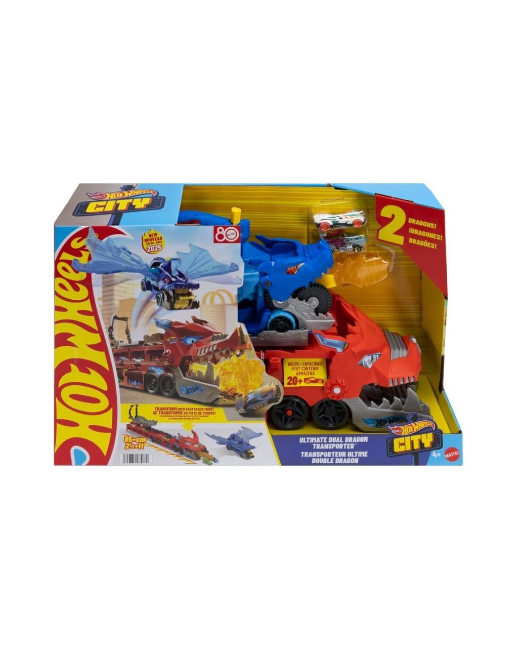 Hot wheels απόλυτη νταλίκα με διπλό δράκο jbm72