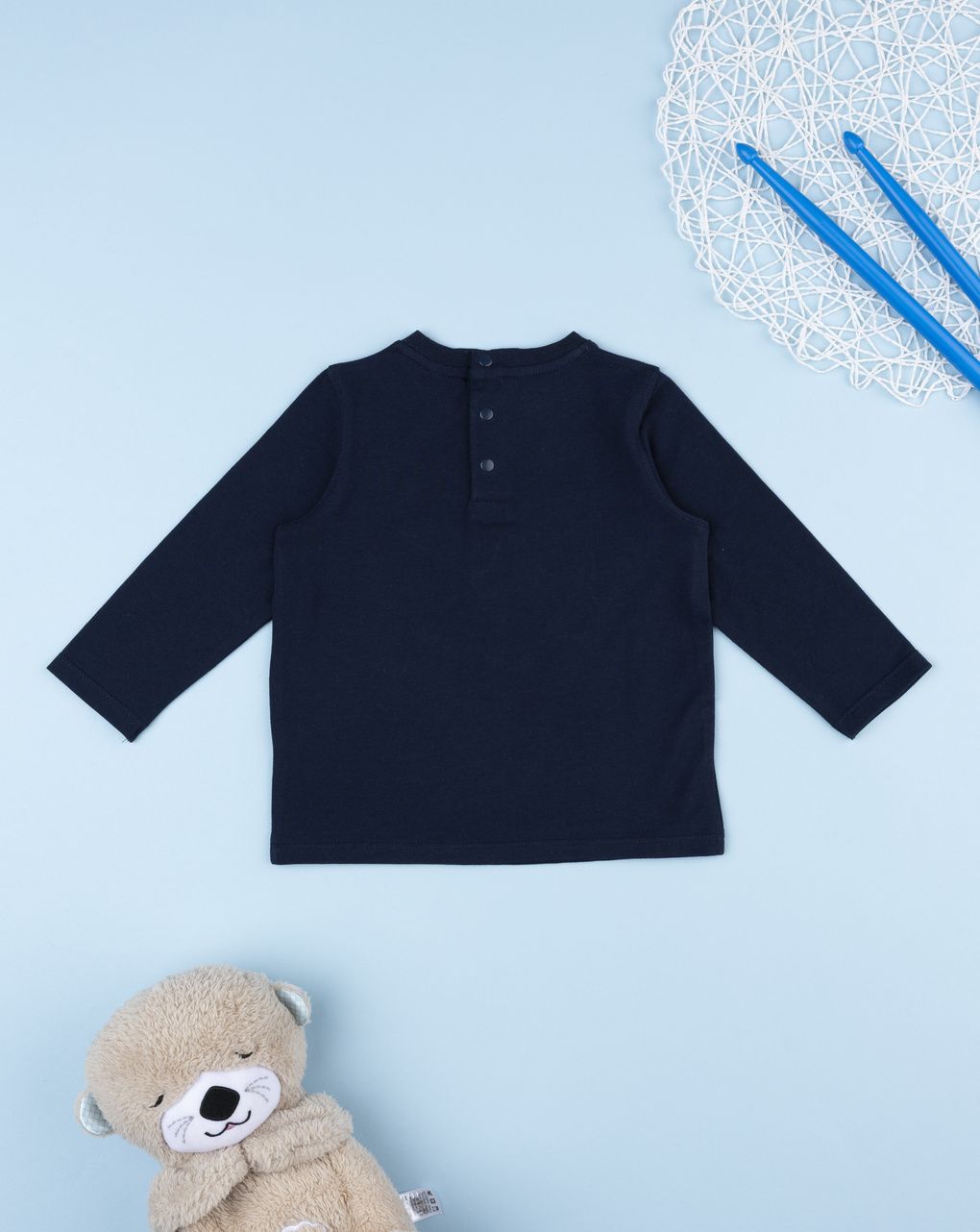 βρεφική μπλούζα μπλε με σκυλάκι για αγόρι - Prénatal