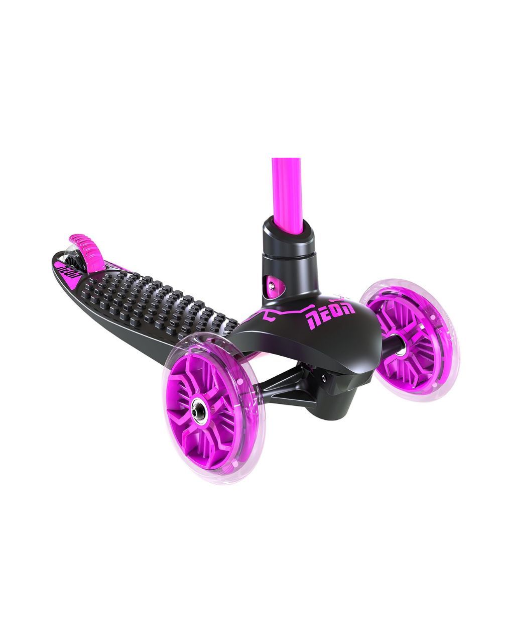 Yvolution πατίνι με 3 τροχούς neon glider led ροζ 53.100966 - Yvolution