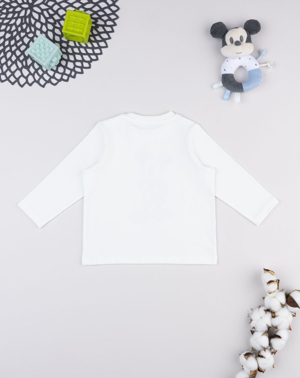 βρεφική μπλούζα λευκή mickey για αγόρι - Prénatal