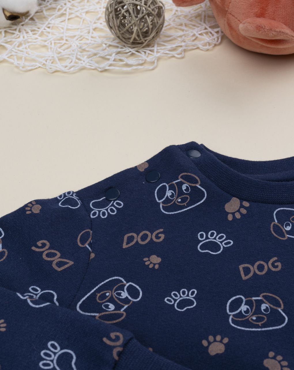 βρεφική πιτζάμα μπλε dog για αγόρι - Prénatal