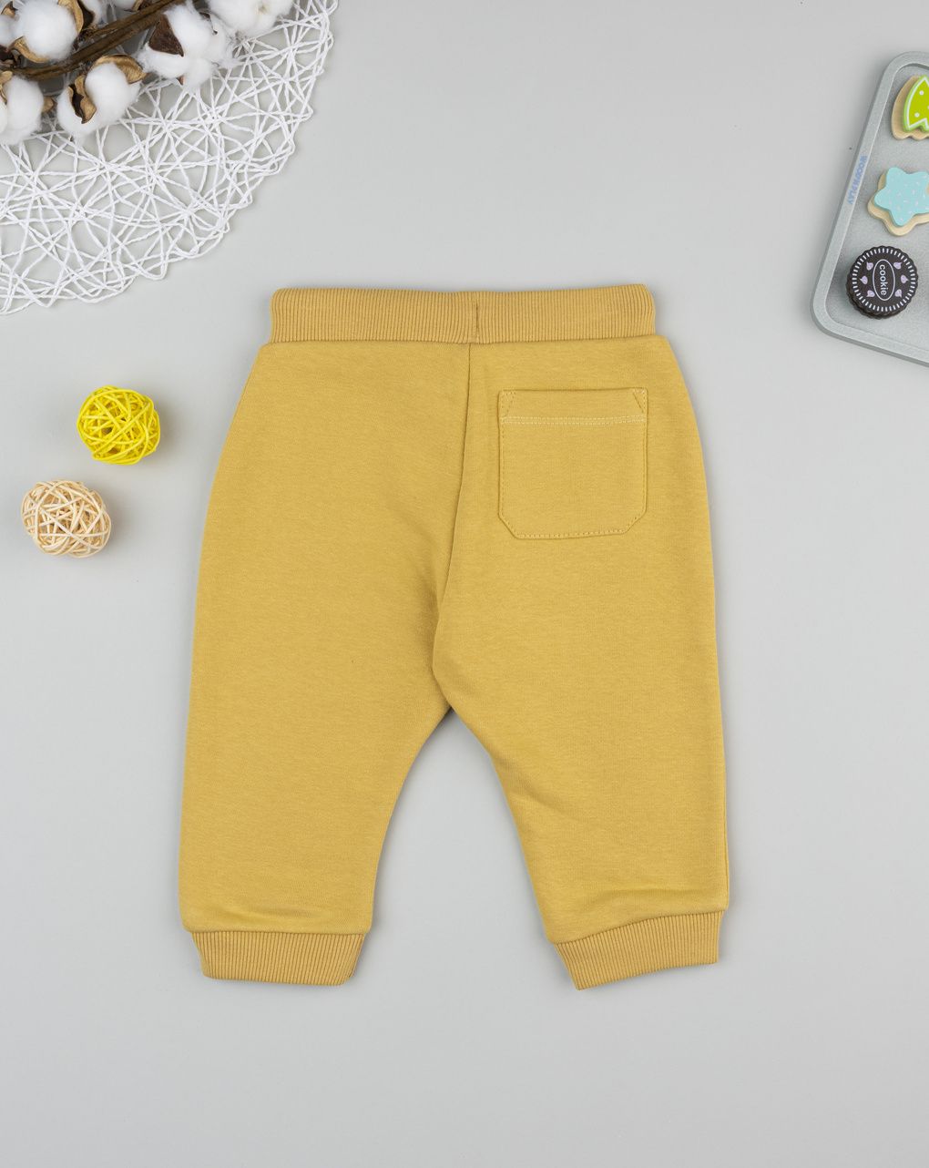βρεφικό παντελόνι φόρμας κίτρινο για αγόρι - Prénatal