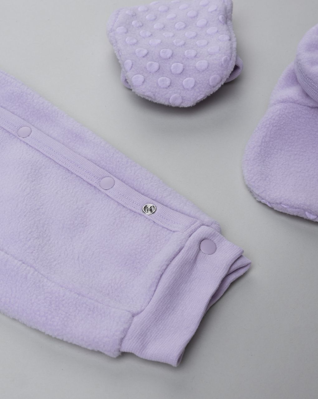 βρεφική πιτζάμα ολόσωμη fleece λιλά minnie για κορίτσι - Prénatal