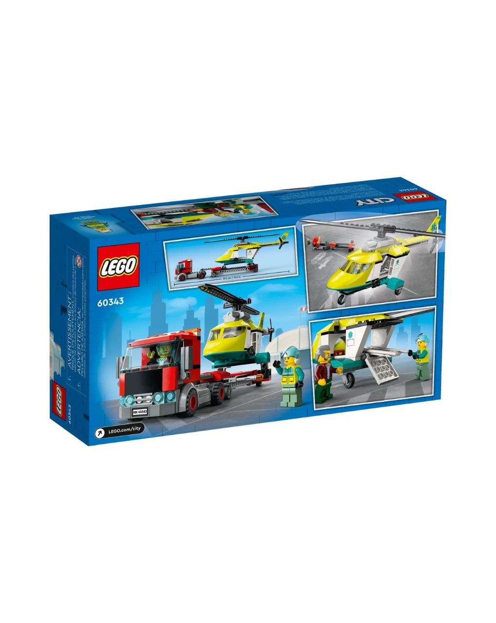 Lego city rescue helicopter transport 60343 - LEGO
