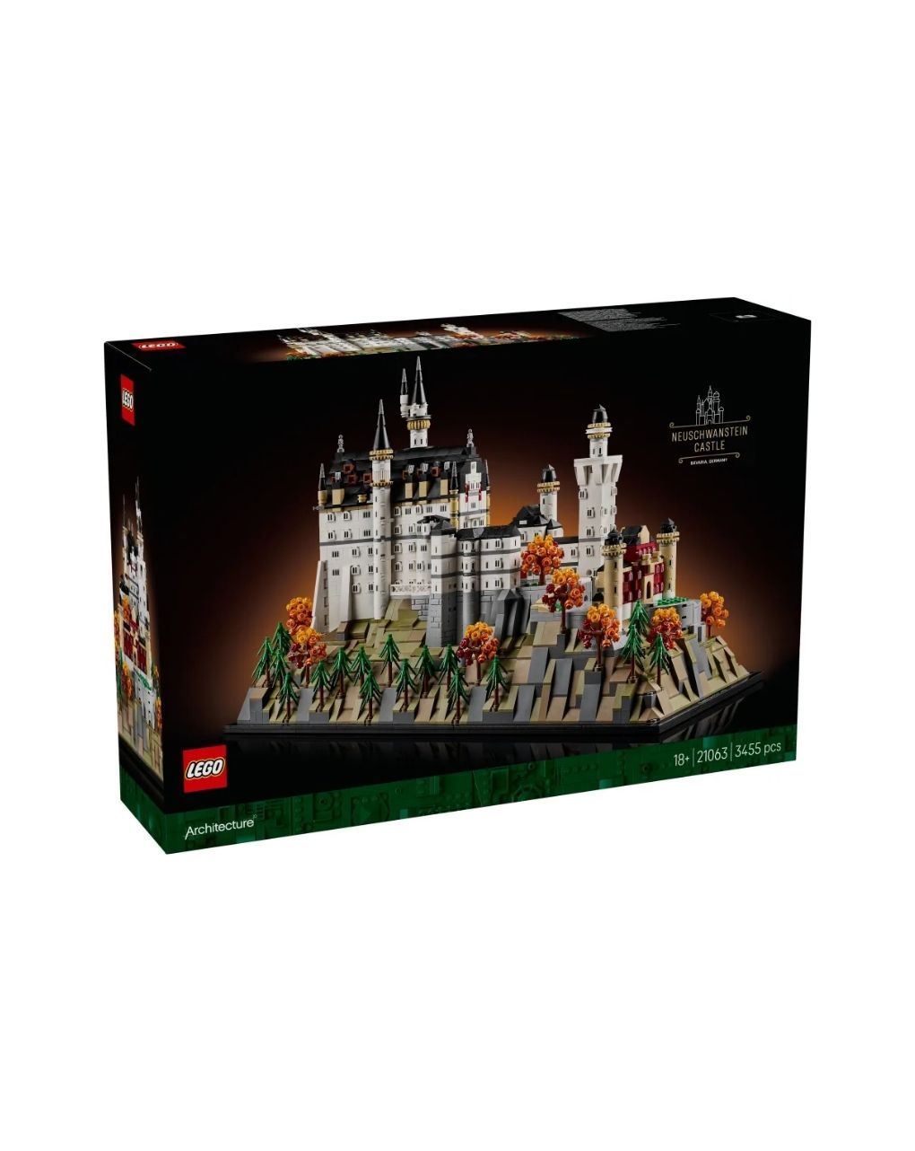 Lego architecture neuschwanstein castle 21063