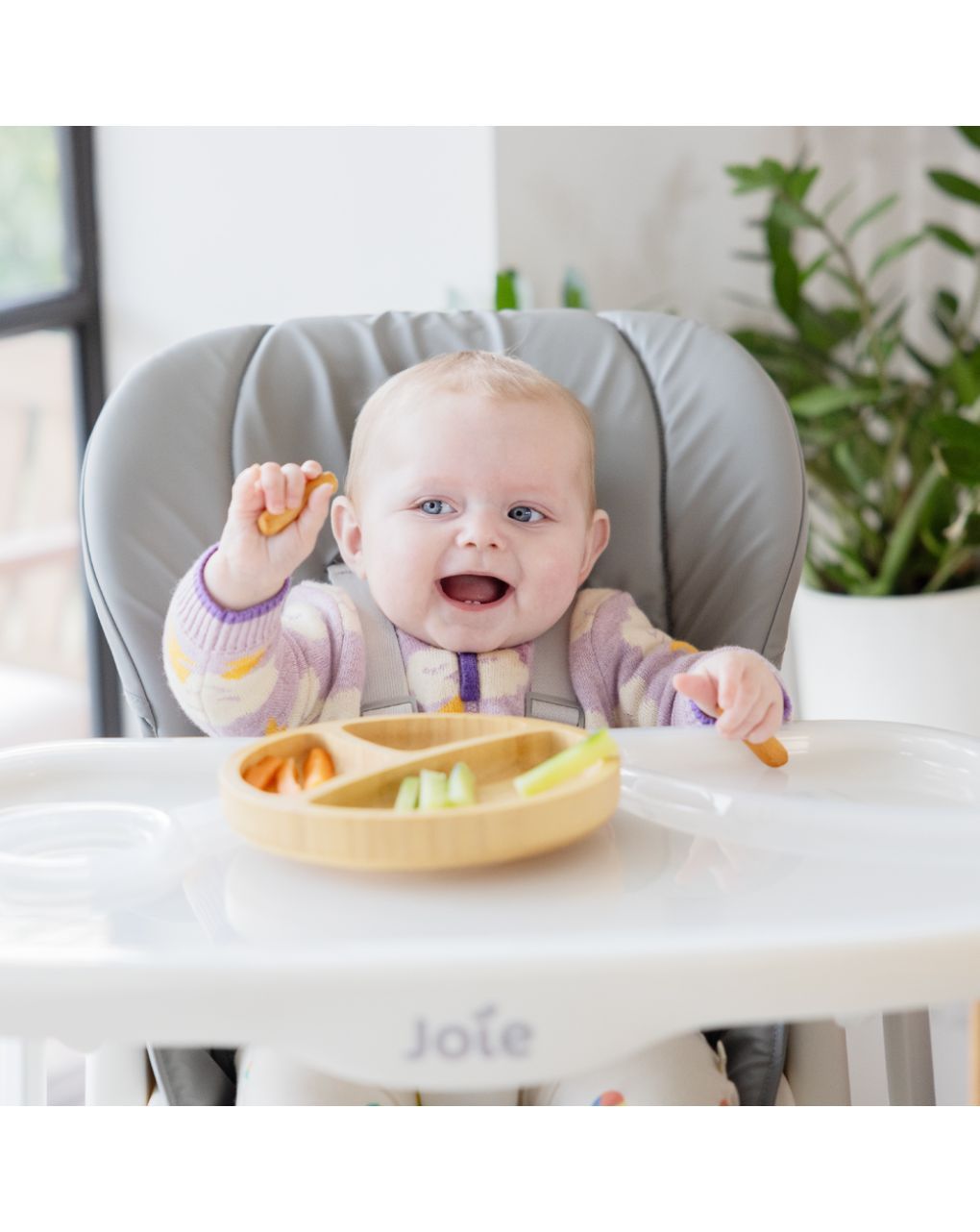 Joie καρεκλάκι φαγητού mimzy recline hazelnut - Joie