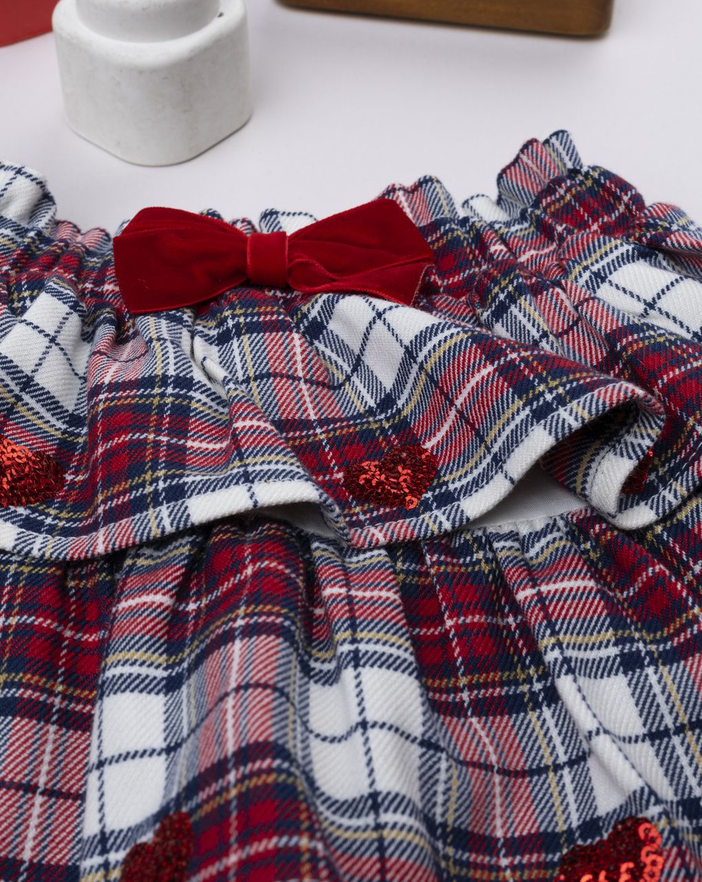 βρεφική φούστα καρό με φιογκάκι classic για κορίτσι - Prénatal