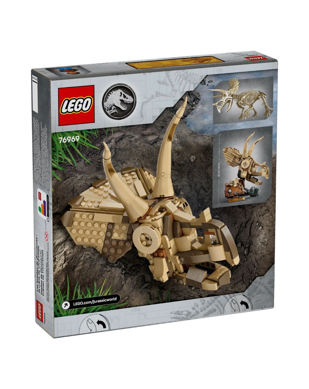 Lego jurassic world dinosaur fossils: triceratops skull 76969 - Lego