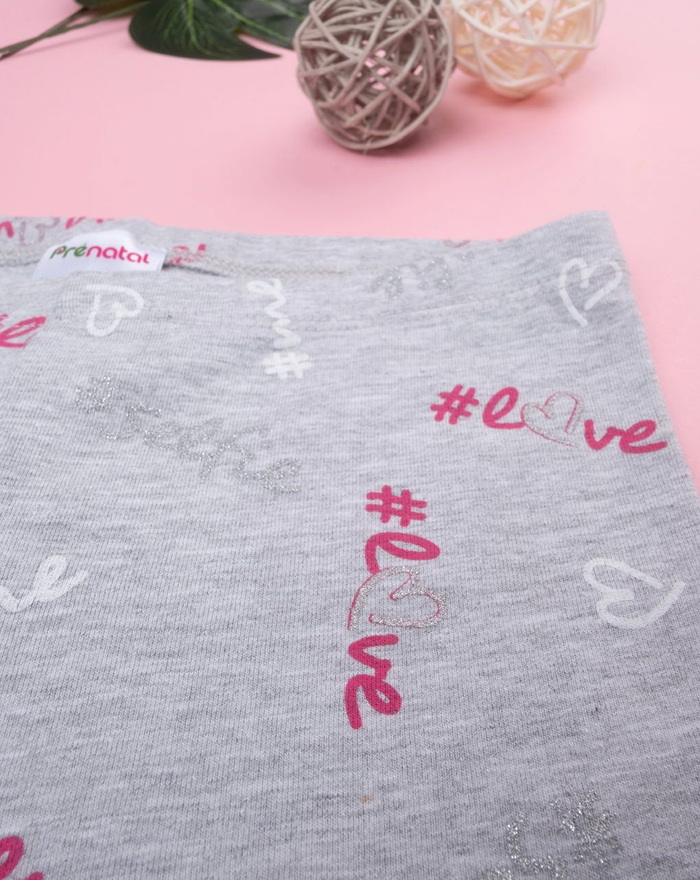 παιδικό κολάν γκρι love για κορίτσι - Prénatal