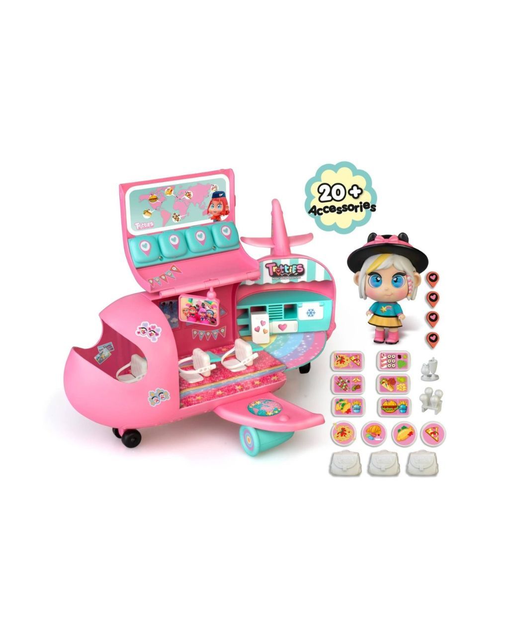 Mini trotties αεροπλανο playset με αποκλειστική mini trottie chiara tft12000 - Giochi Preziosi