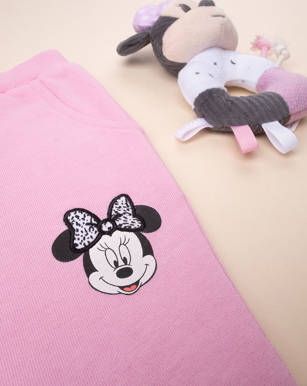 παιδικό παντελόνι φόρμας ροζ minnie για κορίτσι - Prénatal