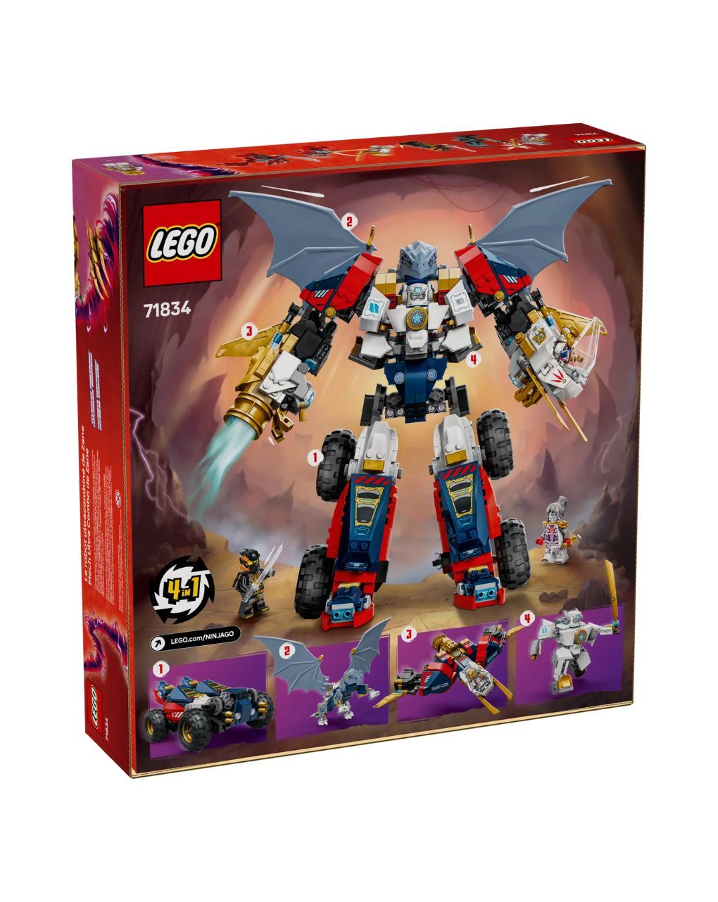 Lego ninjago zane's ultra combiner mech 71834 - Lego