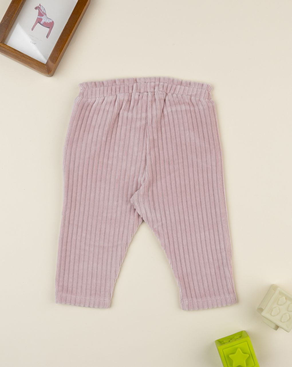 βρεφικό παντελόνι σενίλ σάπιο μήλο για κορίτσι - Prénatal