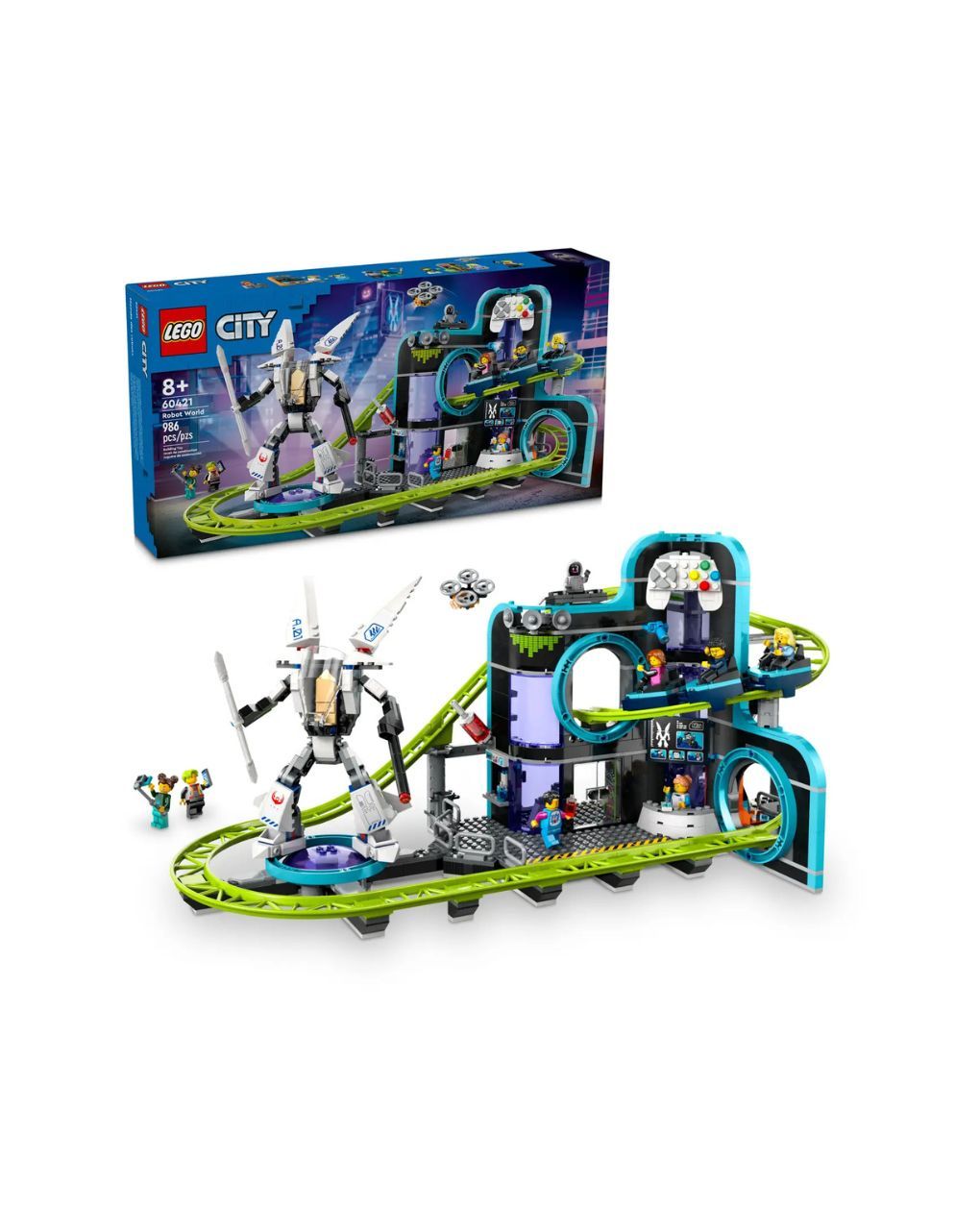 Lego city robot world roller-coaster park 60421 - LEGO