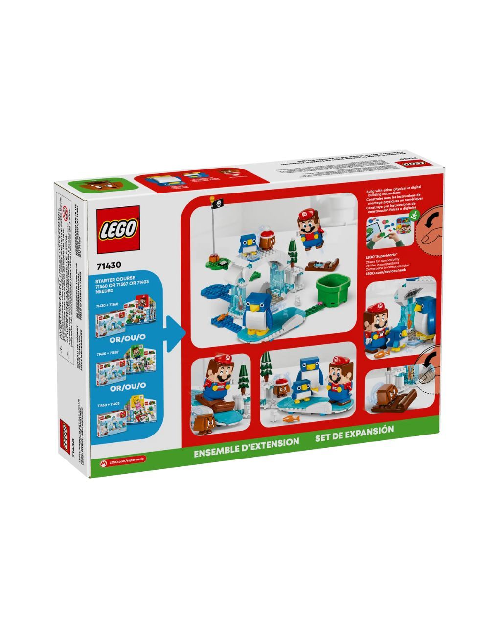 Lego super mario penguin family snow adventure expansion set 71430 - Lego