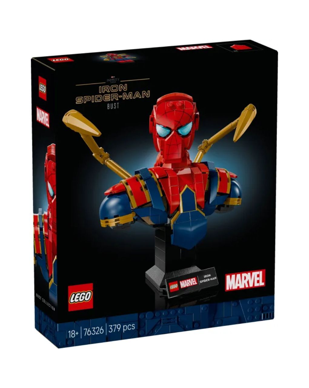 Lego super heroes iron spider-man bust 76326