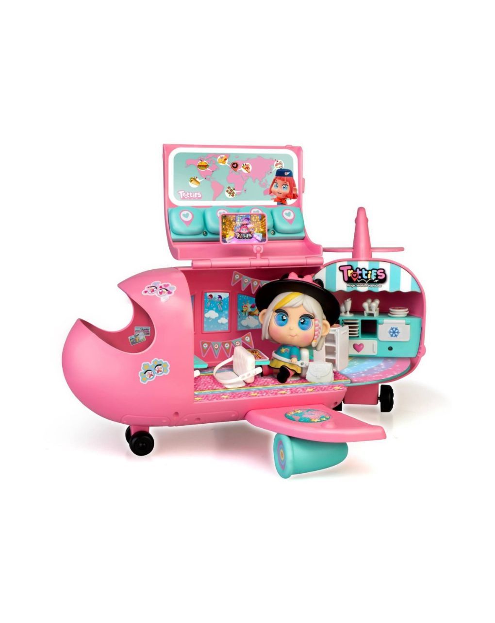 Mini trotties αεροπλανο playset με αποκλειστική mini trottie chiara tft12000 - Giochi Preziosi