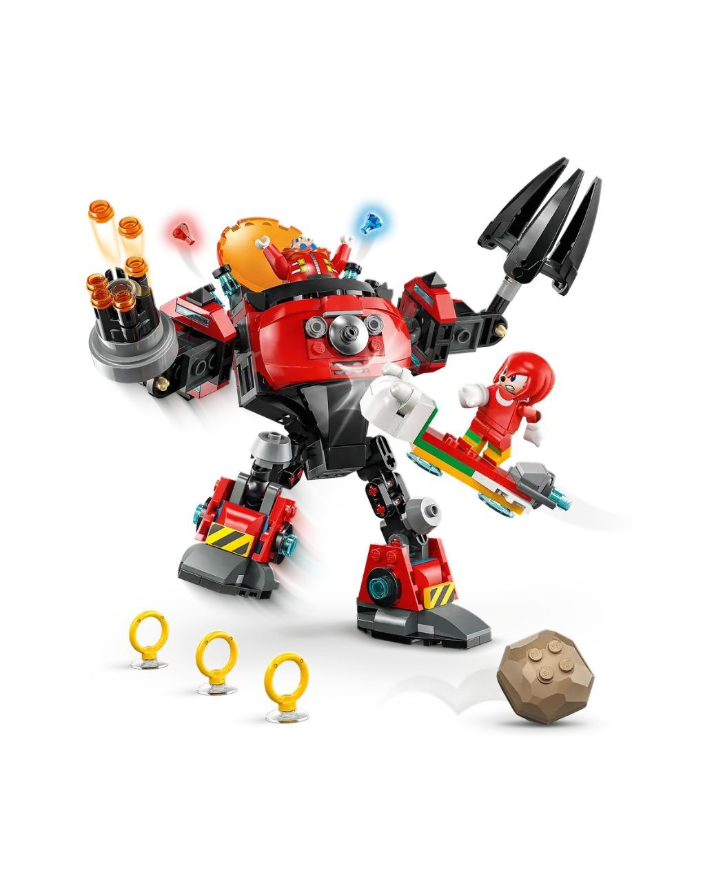 Lego sonic the hedgehog knuckles vs. dr. eggman egg crusher mech 77005 - Lego