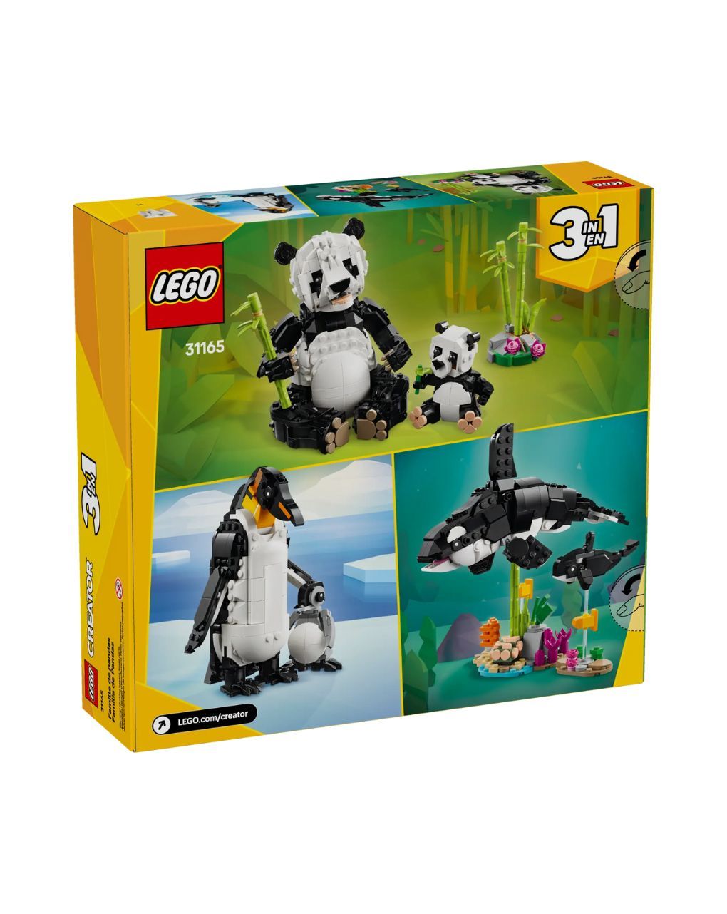Lego creator 3in1 wild animals panda family 31165 - Lego