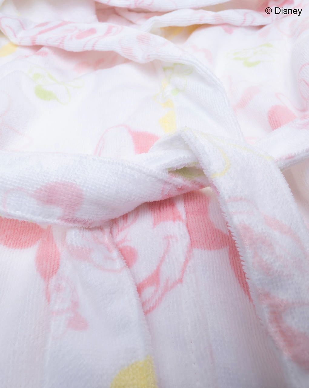 παιδικό μπουρνούζι σενίλ λευκό minnie για κορίτσι - Prénatal