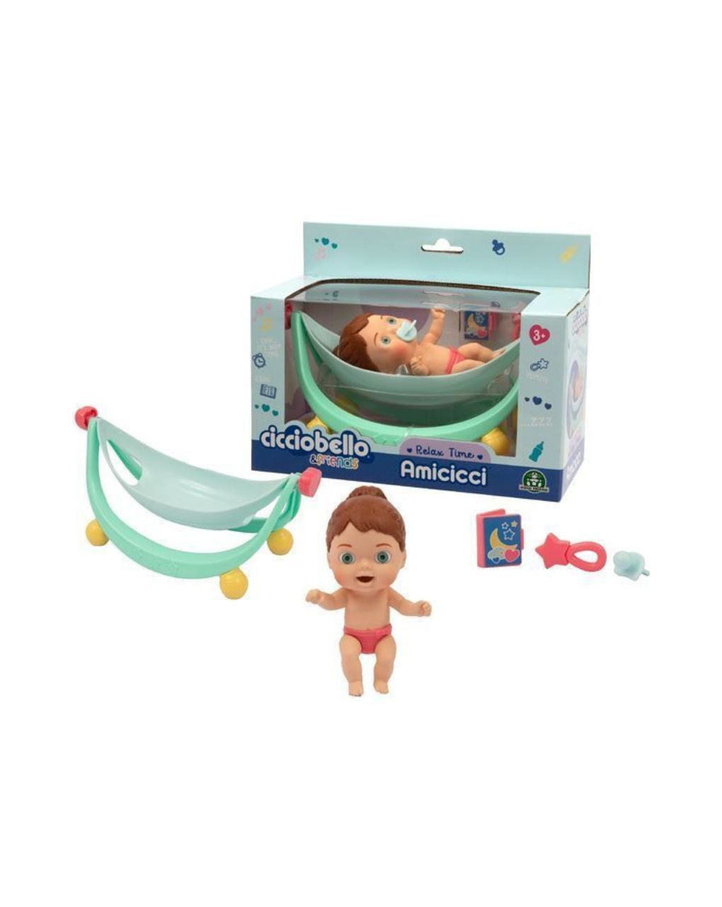Cicciobello amicicci φιλαράκια κούνια μπέλα cc033000 - Giochi Preziosi