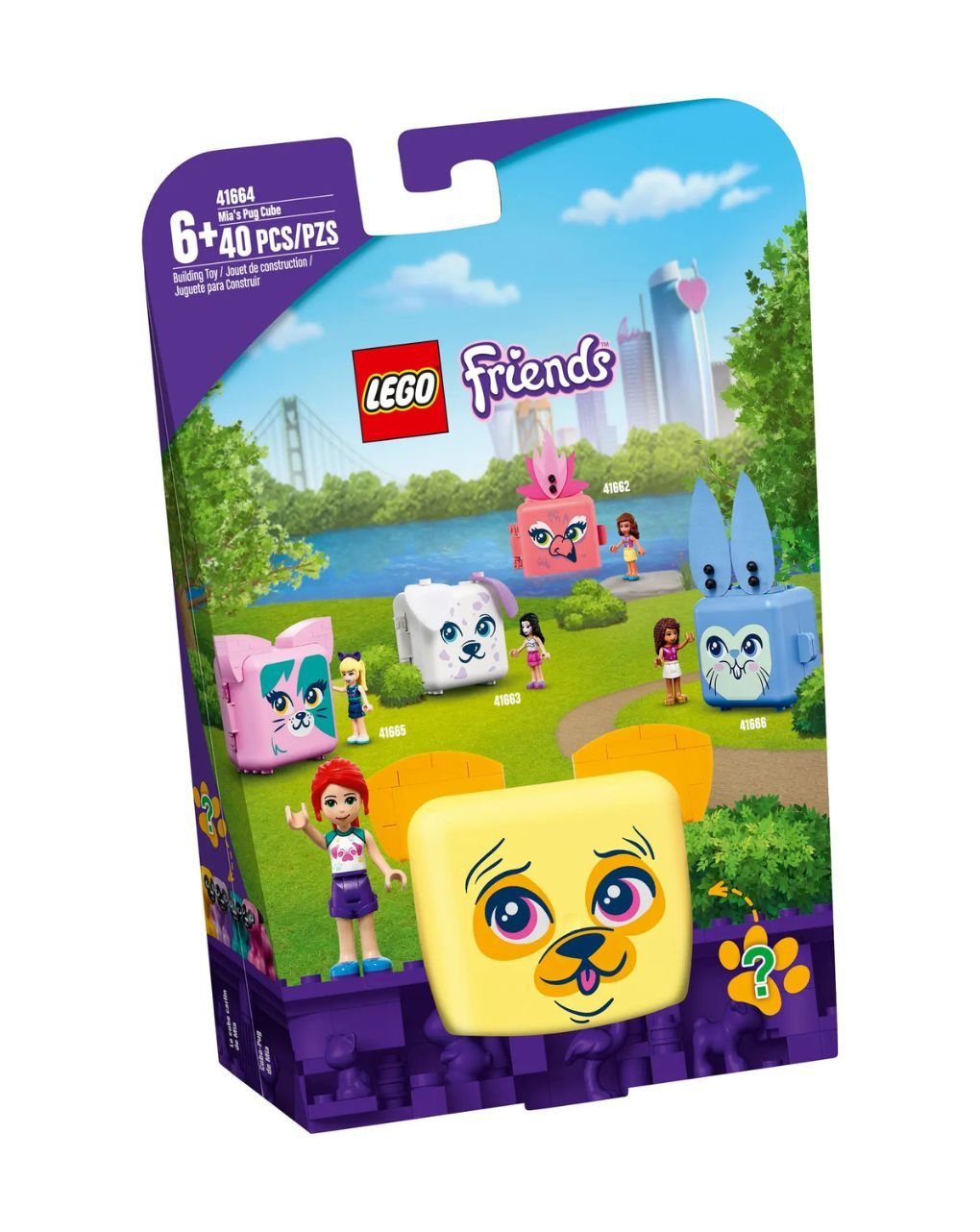 Lego friends mia's pug cube 41664