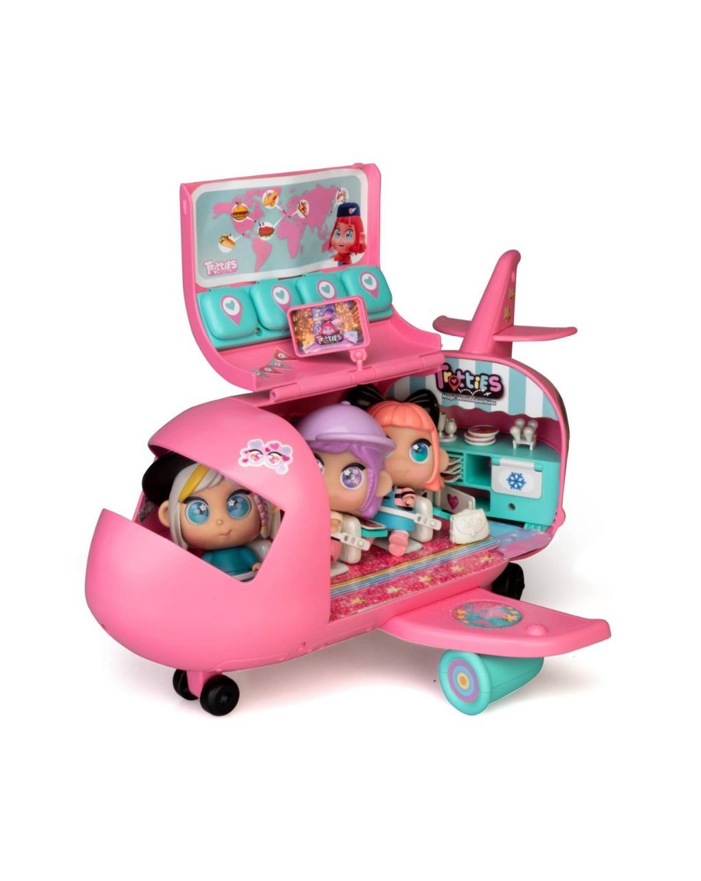 Mini trotties αεροπλανο playset με αποκλειστική mini trottie chiara tft12000 - Giochi Preziosi