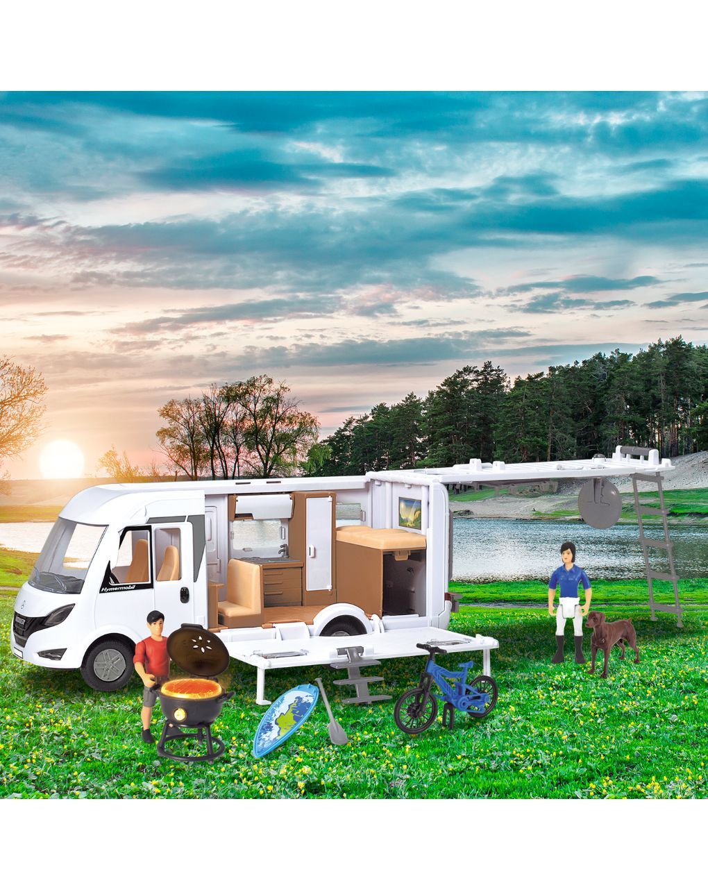 Motor & co hymer camper van και φιγούρες - Motor&Co