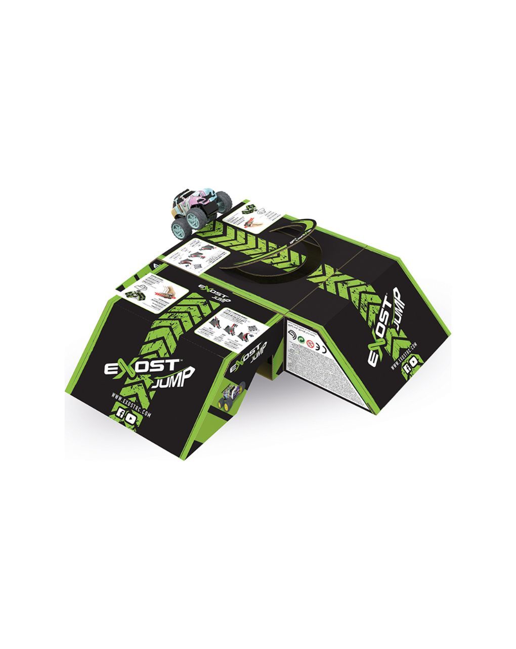 Exost jump αυτοκίνητο χωρίς μπαταρίες με ράμπα και εμπόδια 7530-20620 (3 σχέδια) - Exost