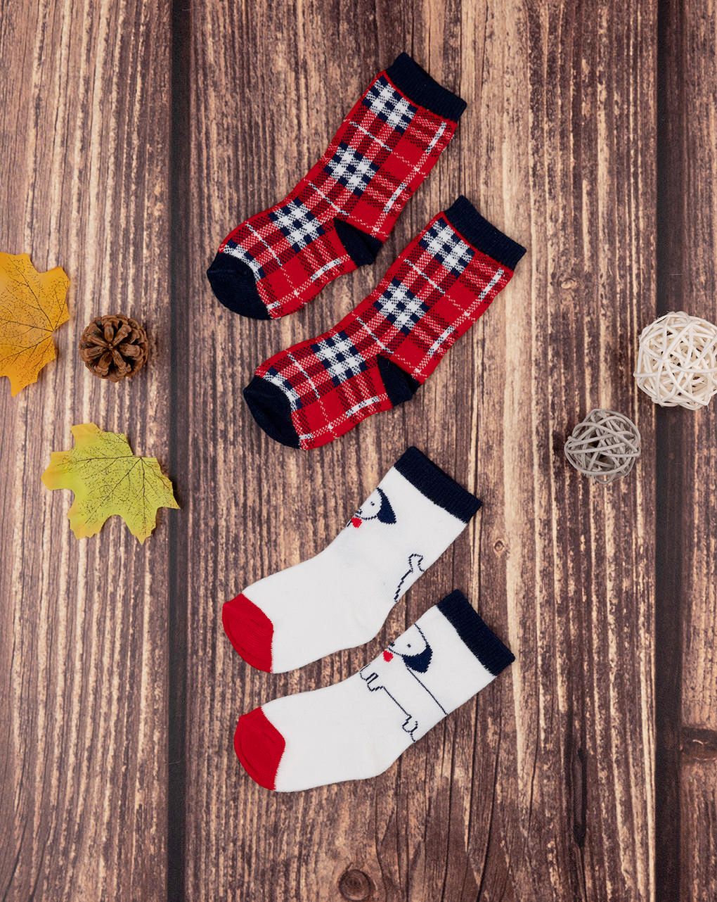 βρεφικές κάλτσες classic πακέτο x2 για αγόρι - Prénatal