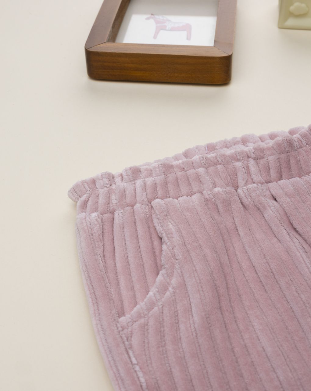 βρεφικό παντελόνι σενίλ σάπιο μήλο για κορίτσι - Prénatal