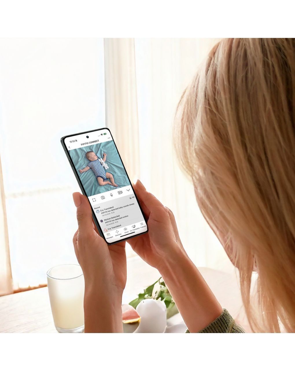 Motorola pip1710 connect ενδοεπικοινωνία μωρού wi-fi με κάμερα & οθόνη 5" και ai λειτουργίες - Motorola