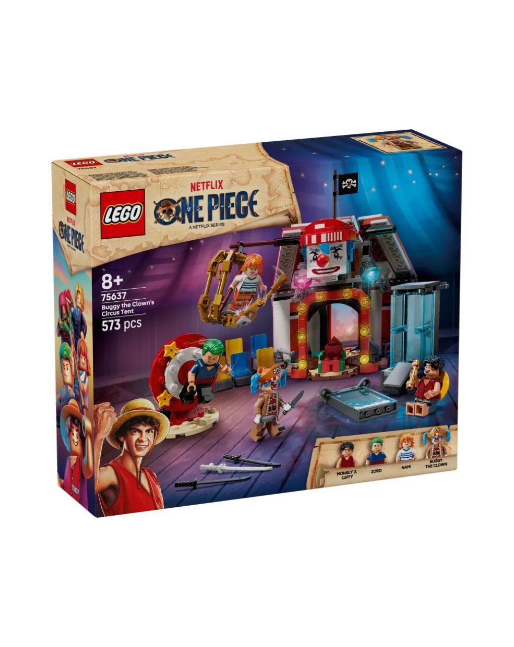 Lego one piece buggy the clown's circus tent 75637