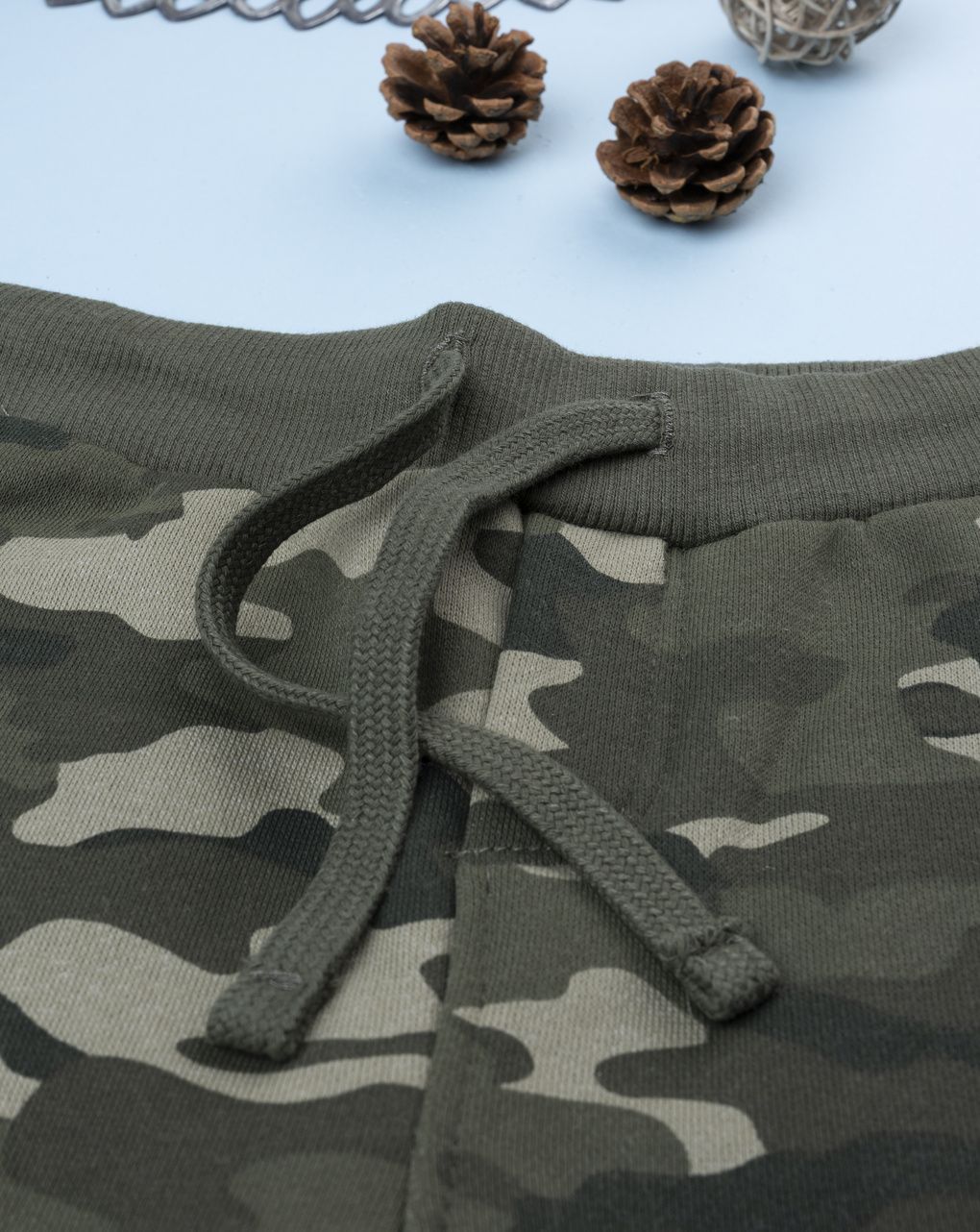 παιδικό παντελόνι φούτερ χακί stay wild για αγόρι - Prénatal