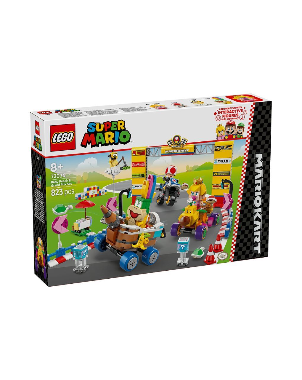 Lego super mario kart™ baby peach & grand prix set 72036