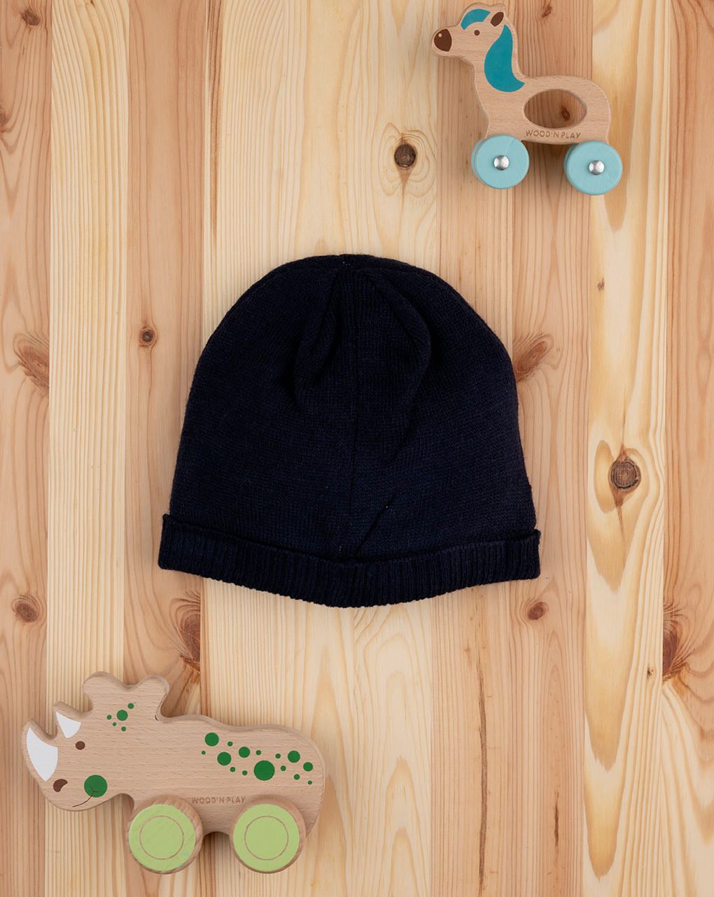 βρεφικό σκουφάκι μπλε με δεινόσαυρους για αγόρι - Prénatal