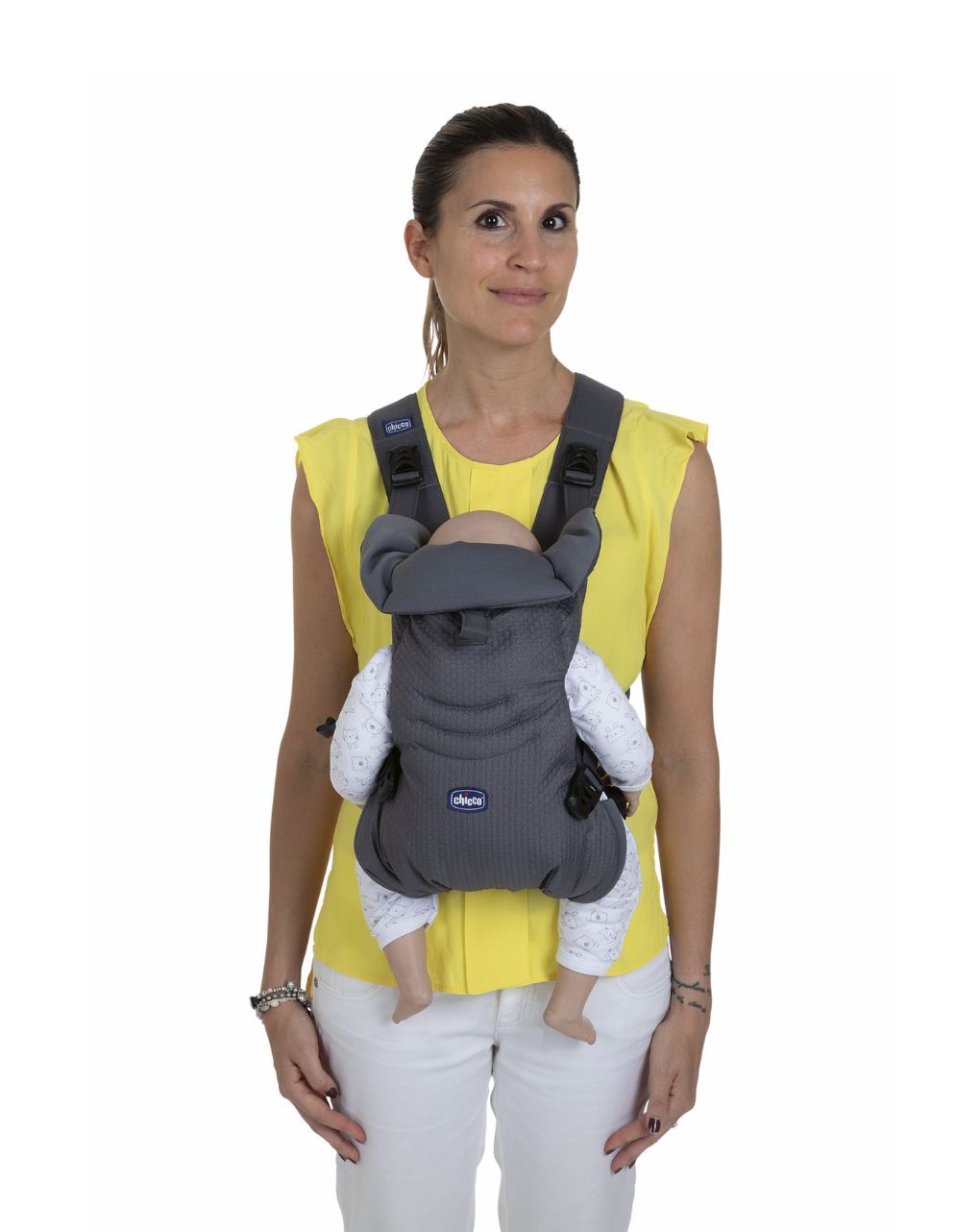 Chicco μάρσιπος easy fit moon grey p15-79154-77-71 - Chicco