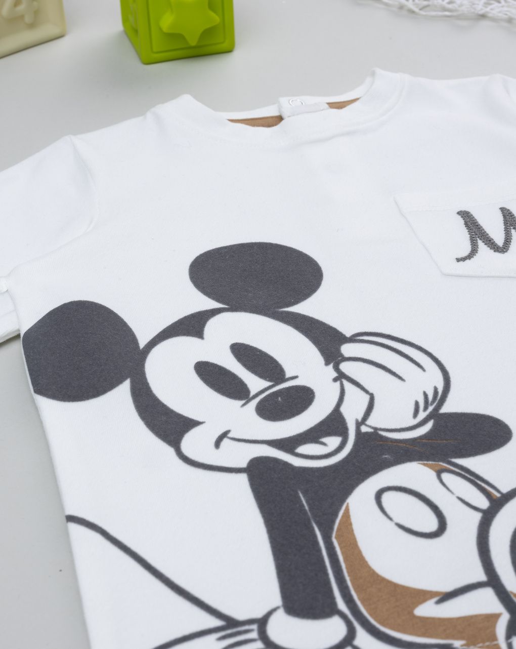 βρεφική μπλούζα λευκή mickey για αγόρι - Prénatal