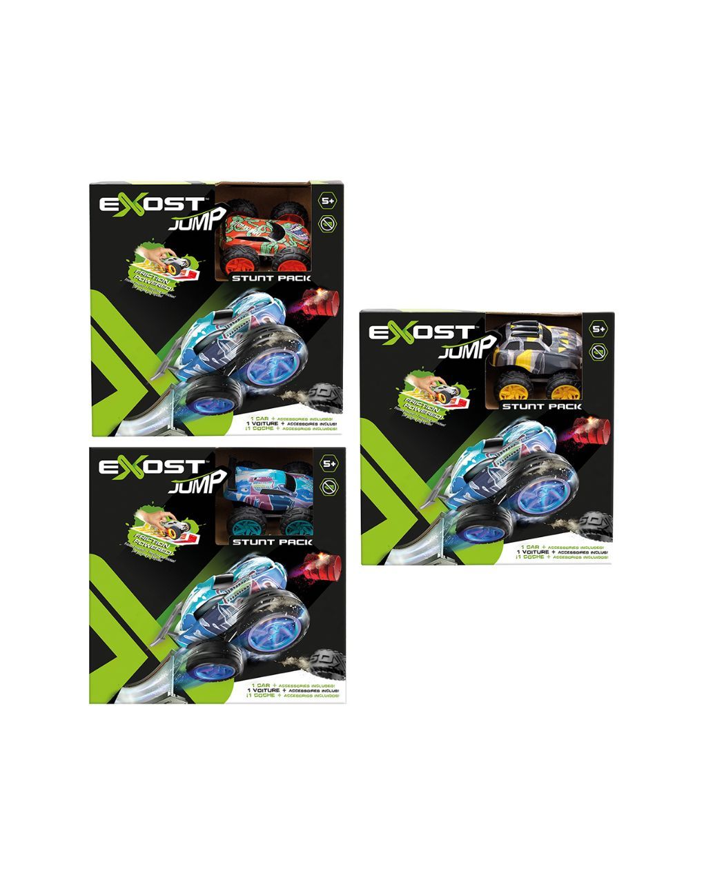 Exost jump αυτοκίνητο χωρίς μπαταρίες με ράμπα και εμπόδια 7530-20620 (3 σχέδια)