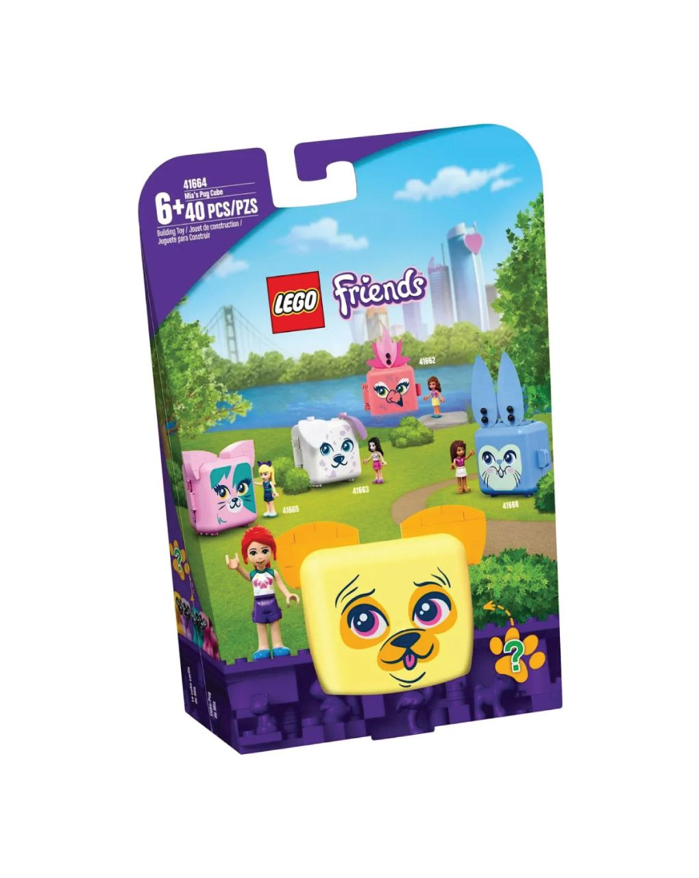 Lego friends mia's pug cube 41664