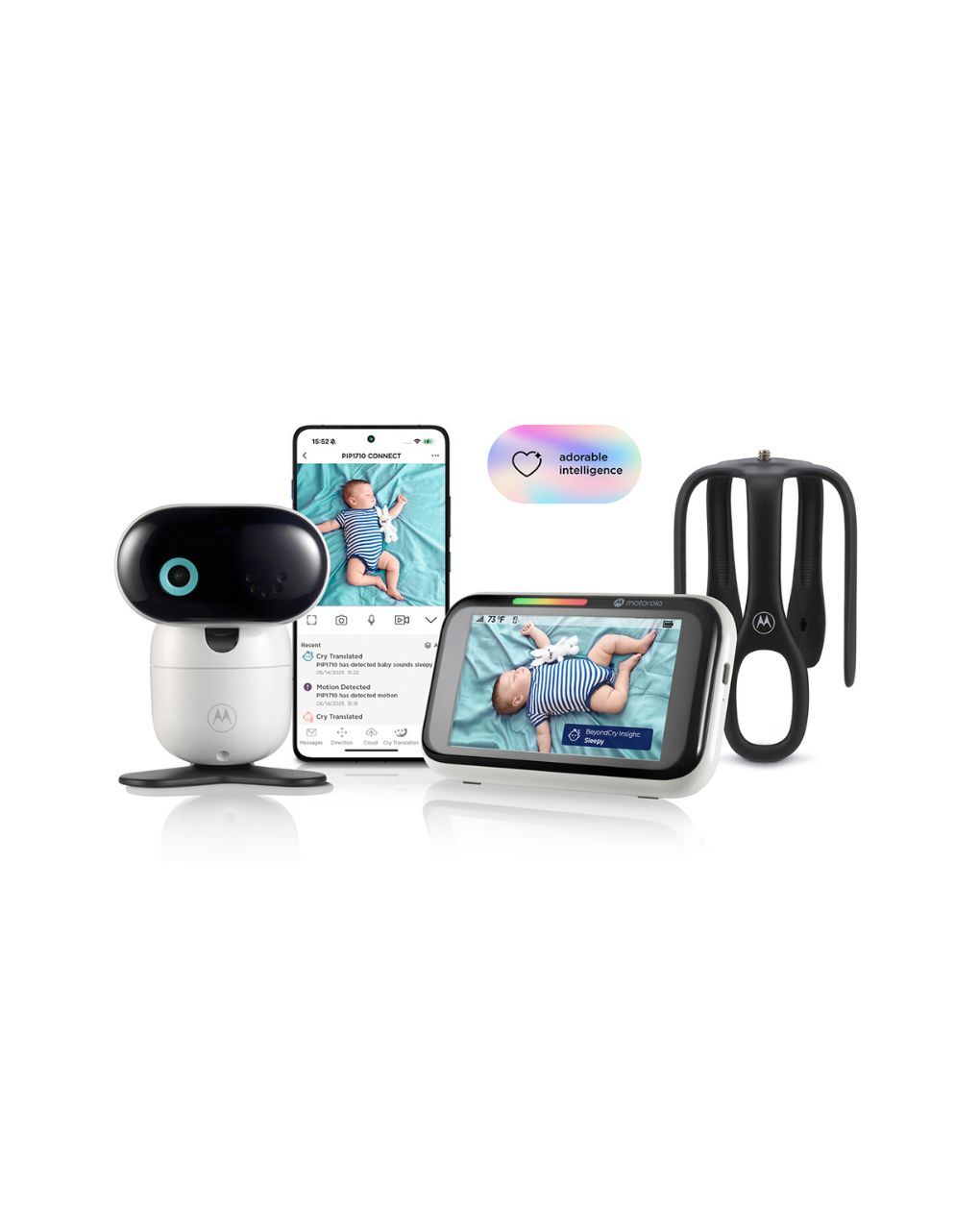 Motorola pip1710 connect ενδοεπικοινωνία μωρού wi-fi με κάμερα & οθόνη 5" και ai λειτουργίες - Motorola