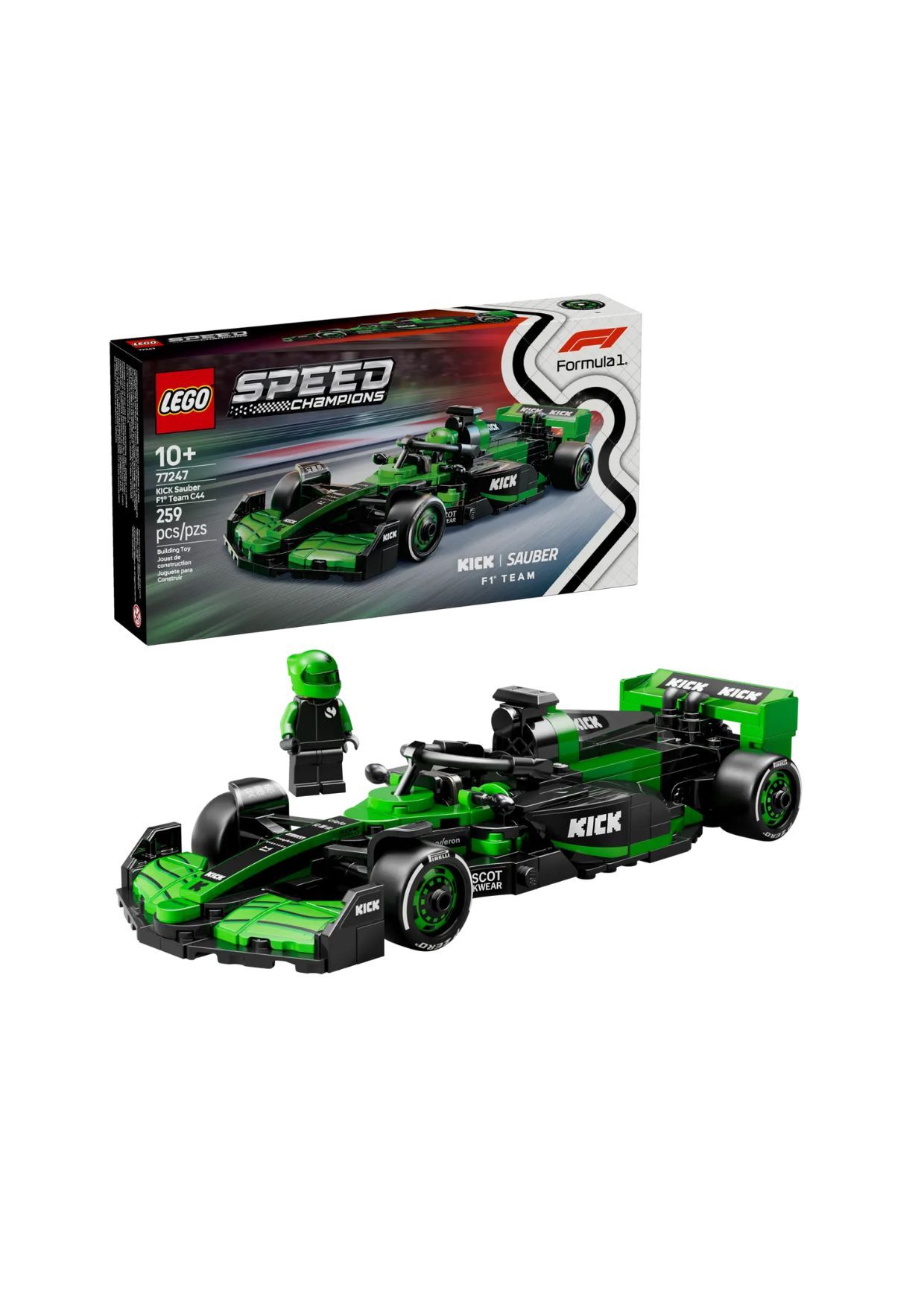 Lego speed champions kick sauber f1 team c44 race car 77247 - LEGO