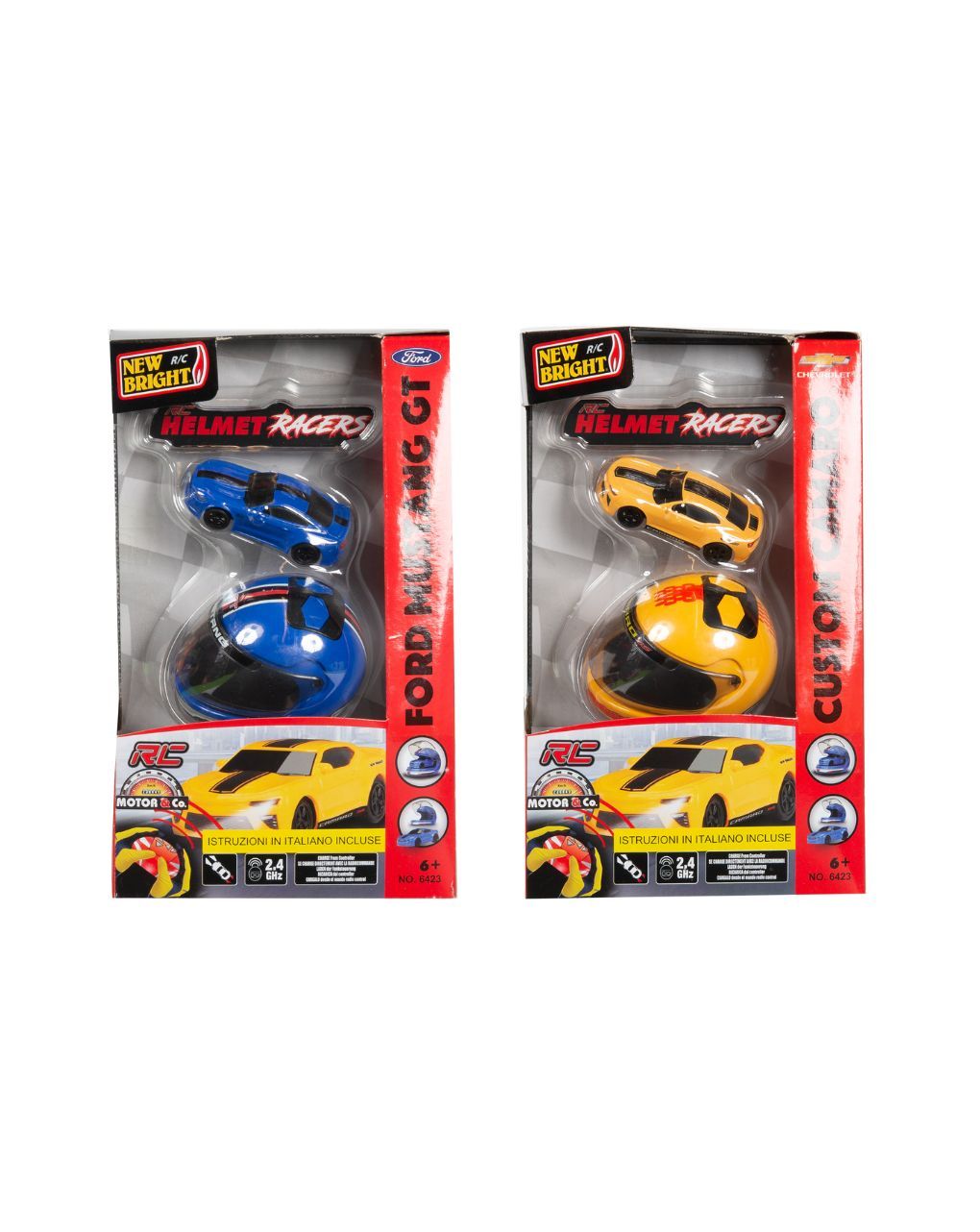 Motor & co κράνος r/c και αυτοκίνητο ford mustang 1:64 (2 σχέδια)