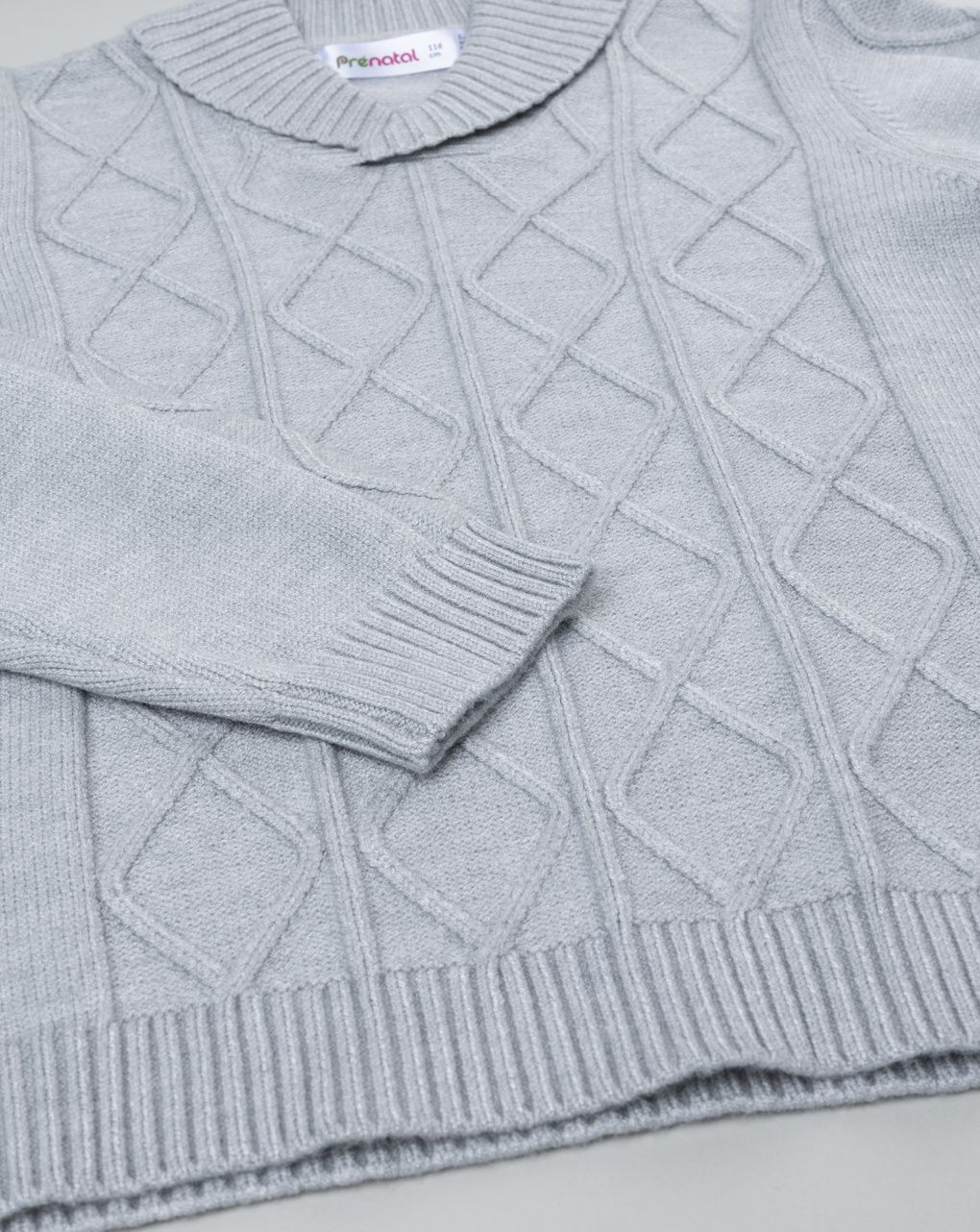 παιδικό πουλόβερ γκρι classic για αγόρι - Prénatal