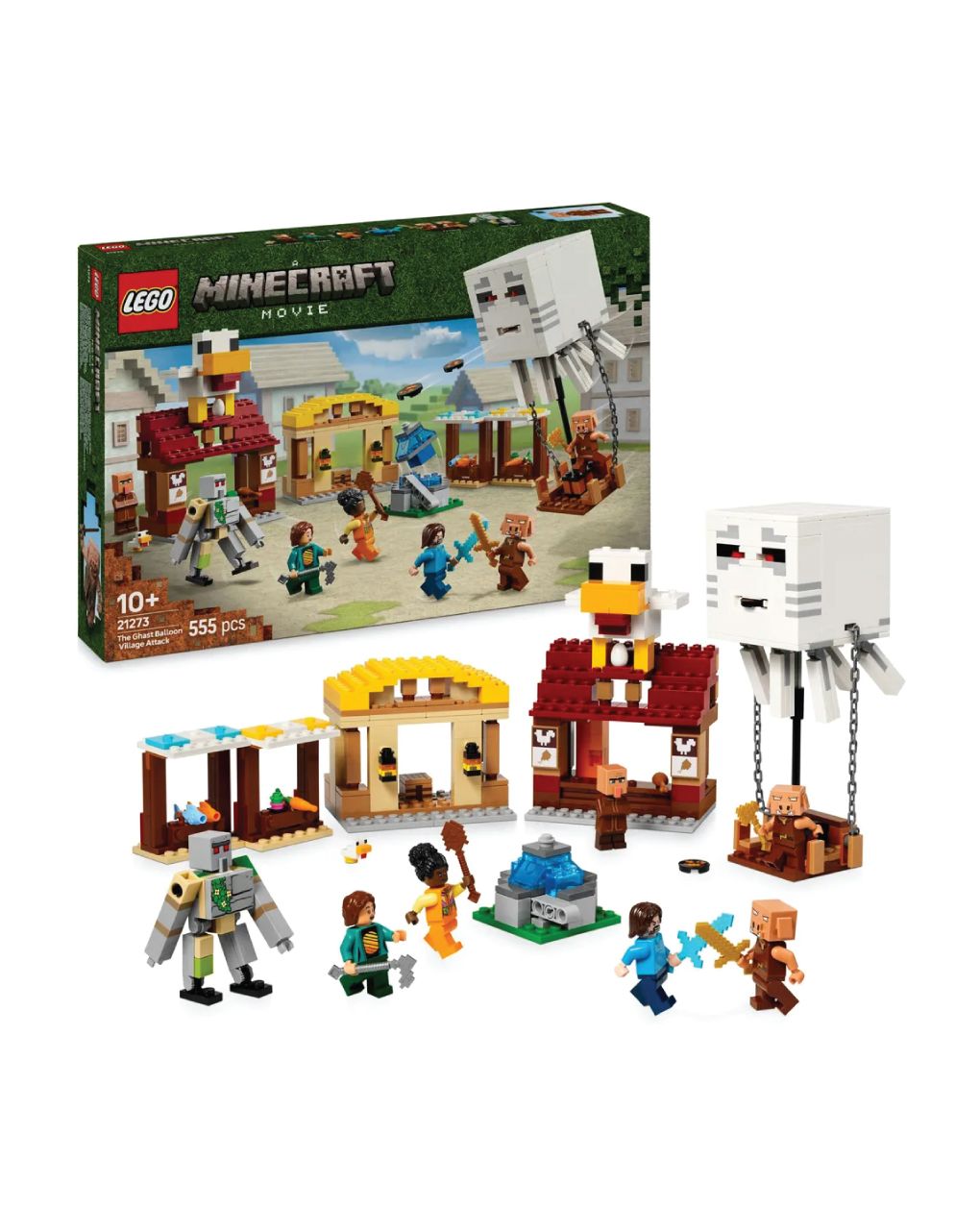 Lego minecraft the ghast balloon village attack 21273