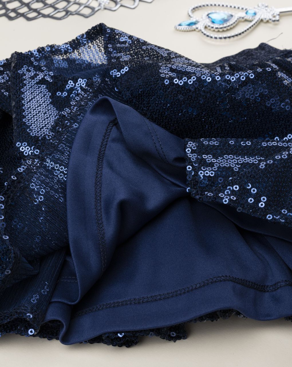 παιδική φούστα μπλε με παγιέτες classic για κορίτσι - Prénatal